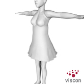 Viscon* Sculpties Wrinkle Skirt + UV Maps