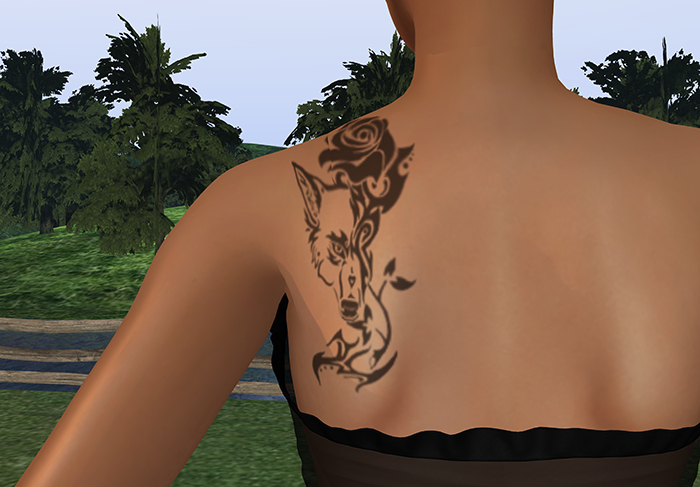 Tattoo - Lobo e Rosa - Wolf & Rose - BoM