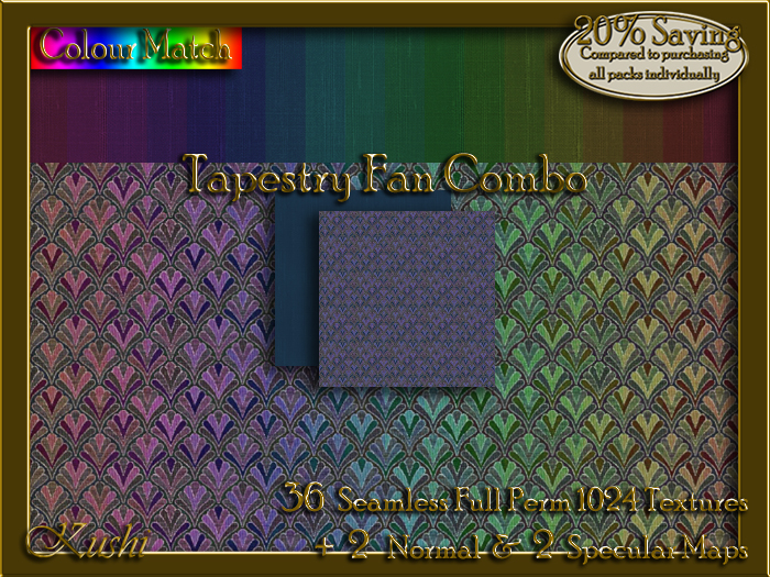 Tapestry Fan Combo Seamless Texture Set
