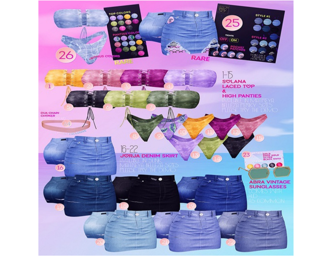 @25 Ec.cloth - Jorja Denim Skirt (M) RARE