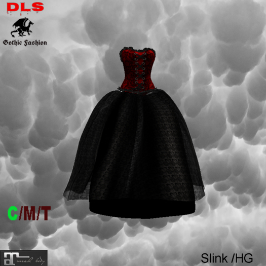 Gothic dress 10 boxed