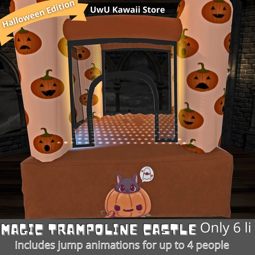 Magic trampoline castle Halloween edition- UwU Kawaii Store