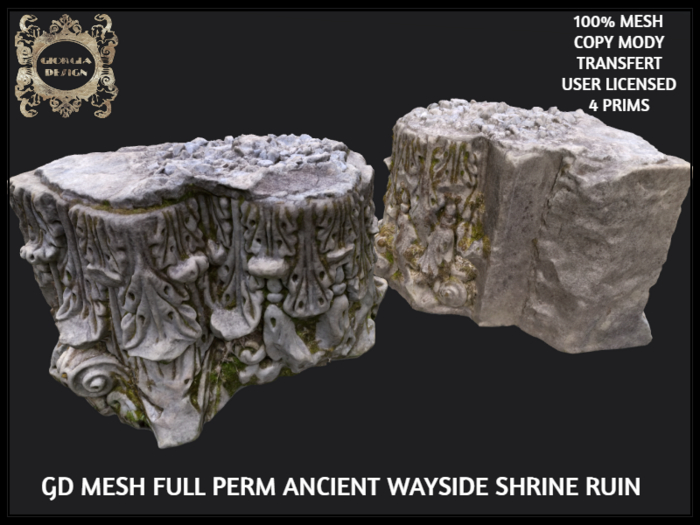 GD MESH FULL PERM ANCIENT WAYSIDE SHRINE RUIN