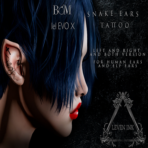 Leven Ink Tattoo Ears EvoX - Snake