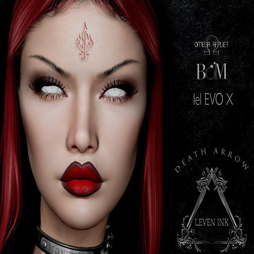 Leven Ink - Face Scarification - Death Arrow (wear)