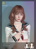 [Ginko Hair] #57 Hair - Blondes - braids with bangs