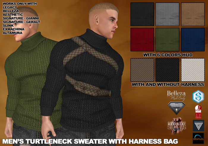 RGDW - Turtleneck Sweater w Harness Bag