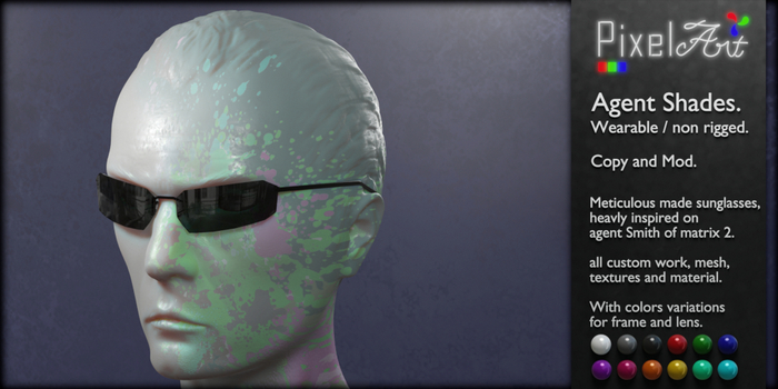 Pixel Art - Agent Shades