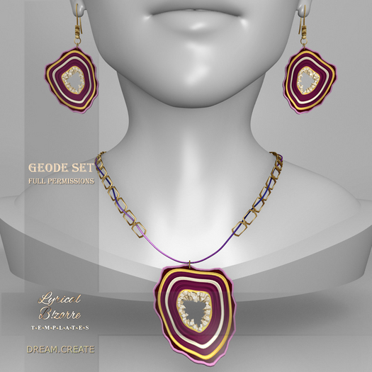 !Lyrical B!zarre Templates! - Geode Set MESH FP