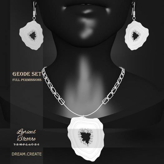 !Lyrical B!zarre Templates! - Geode Set MESH DAE Version