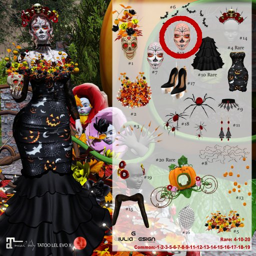 12 MASK TATTOO2-[GIULIADESIGN] -LA S.MUERTE- LEL EVO XCOMMON
