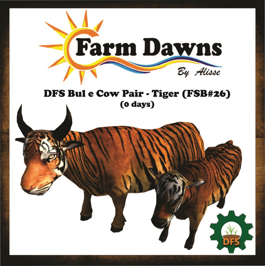 DFS Bul e Cow Pair  - Tiger (FSB#26)