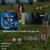 Halloween fun Decor with Candy Corn Giver-Box LI=9