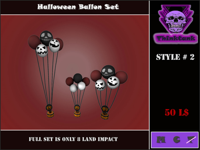 BOX Halloween Ballon Set Style # 2