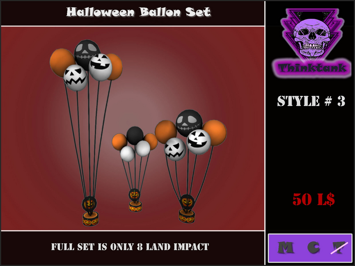 BOX Halloween Ballon Set Style # 3