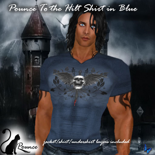 *P* Pounce To the Hilt Top (Blue)