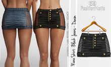 Rene Skirt Black Jeans - Denim - Maitreya Lara, Lara Petite, Kupra Original, Legacy - FashionNatic