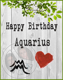 Aquarius Happy Birthday