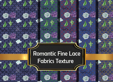 Romantic Fine Lace Fabrics texture seamless