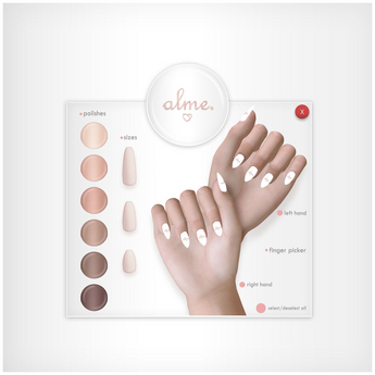 Second Life Marketplace - alme. Mesh Ballerina Nails - The Nudes (boxed)
