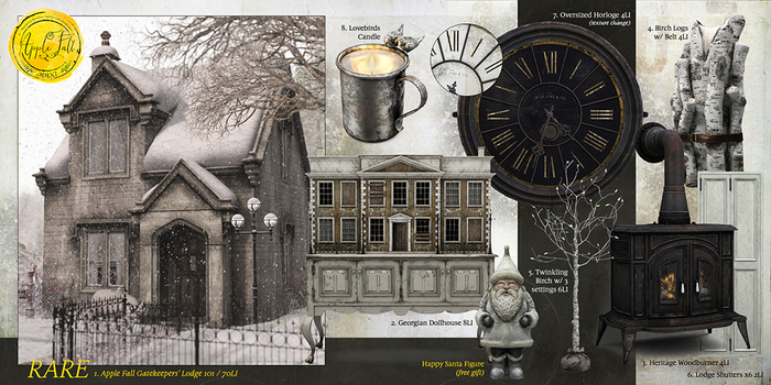 Apple Fall Gacha: Gatekeepers' Lodge Set