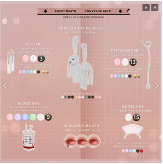 15. Dazed Sweet Death Nurse Hat Black