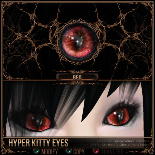 =^.^= Curious Kitties - Hyper Kitty Eyes - Red