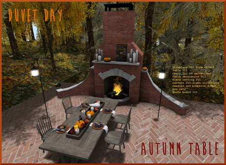 Second Life Marketplace - [DD] Autumn table place setting MT