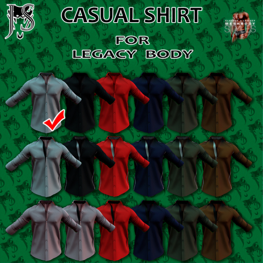 [J.S.] CASUAL SHIRT (Legacy) White