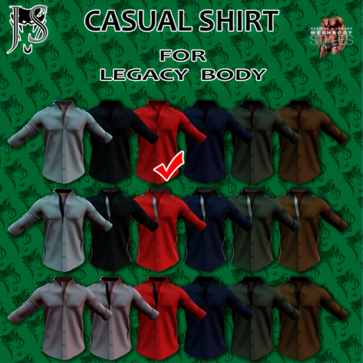 [J.S.] CASUAL SHIRT (Legacy) Red