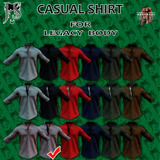 [J.S.] CASUAL SHIRT (Legacy) Pink\Black
