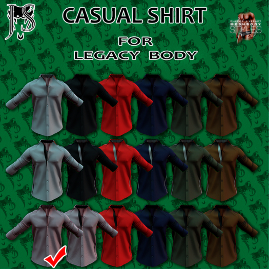 [J.S.] CASUAL SHIRT (Legacy) Pink