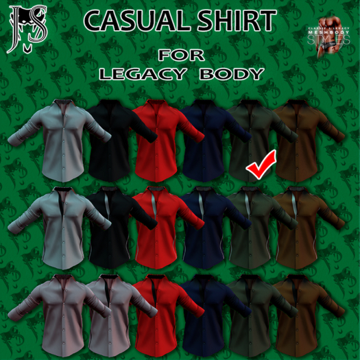 [J.S.] CASUAL SHIRT (Legacy) Khaki