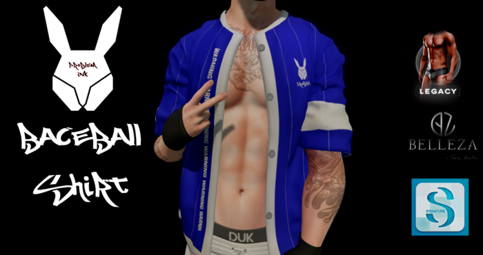 [ProbInk] Baceball Shirt Blue