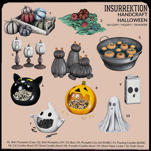 05. [IK] Handcraft Halloween - Floating Candles - RARE