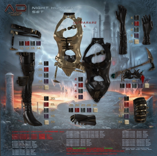 [08] [AD] - Night Hunter - Gloves - Green - LEGACY