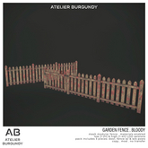 Atelier Burgundy . Garden Fence Bloody *ADD*