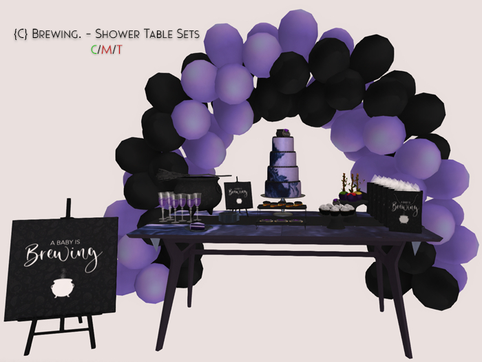 {C} Brewing. - Shower Table Set