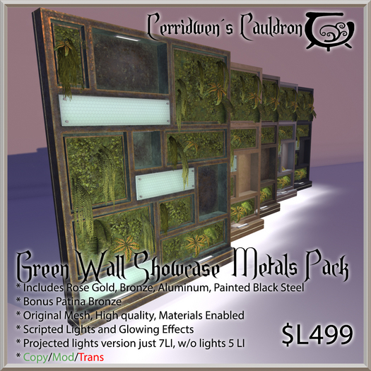 [CC] Green Wall Showcase, Metal Pack