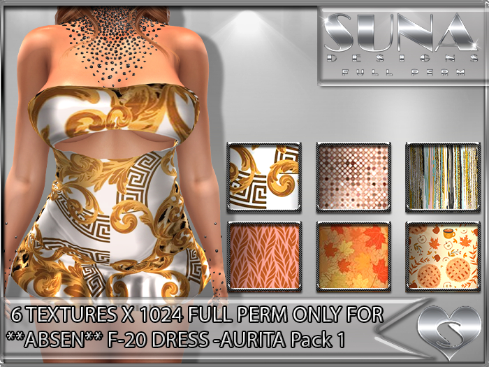 SD-**ABSEN** F-20 DRESS -AURITA- Pack 1-ONLY TEXTURES PACK