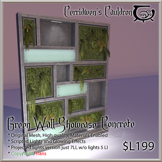 [CC] Green Wall Showcase, Concrete