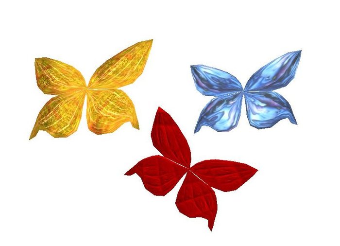 ***Qs 3 Colored Butterflies 