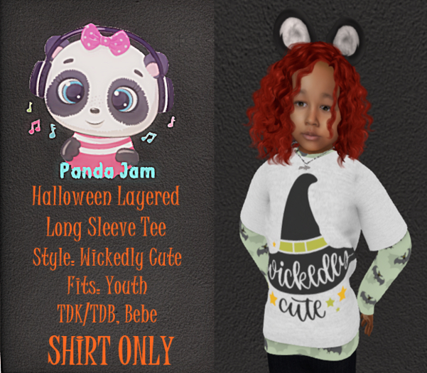 {PJ} Halloween Layered Shirt HUD-Wicked Cute