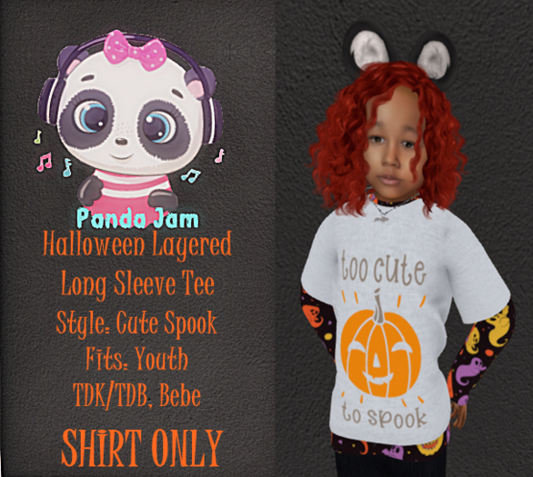 {PJ} Halloween Layered Shirt HUD-Too Cute