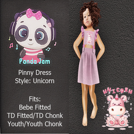 {PJ} Pinny Dress-UNICORN HUD