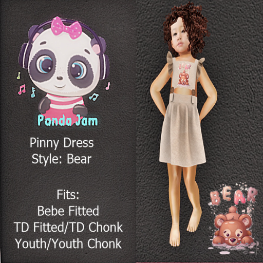 {PJ} Pinny Dress-BEAR HUD