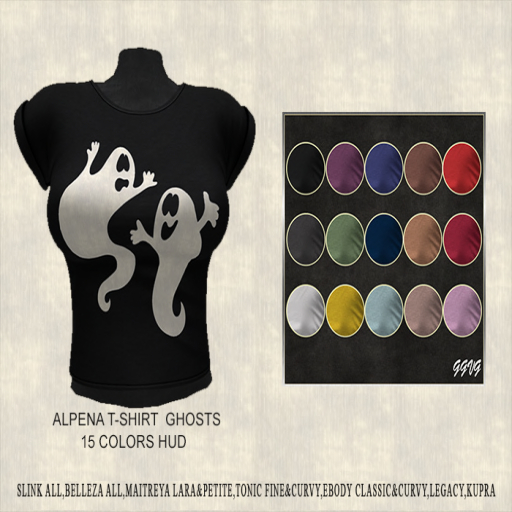 GGVG ALPENA T-SHIRT GHOSTS *15 COLORS*