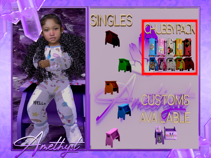 :: Amethyst :: Steppy Stool Chubbypack 