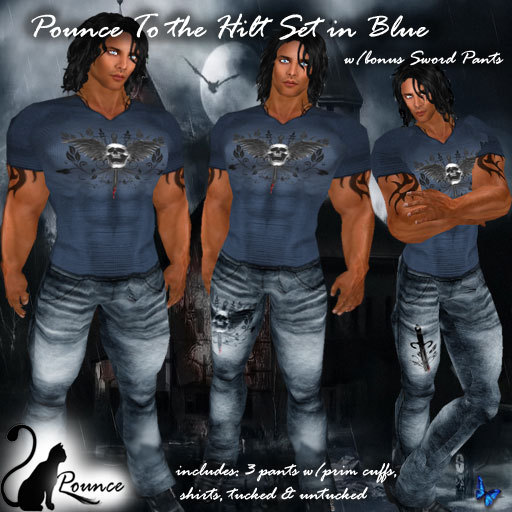 *P* Pounce To the Hilt Set (Blue)