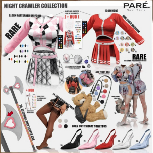 3. Pare.Ame Lined Uniform - Maitreya